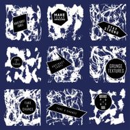 Abstract set of blobs splash labels N48