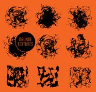 Abstract set of blobs splash labels N49