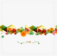 Clean colorful unusual geometric pattern design N60