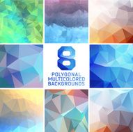 Set of abstract polygonal background N39