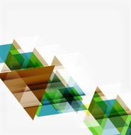 Abstract geometric background Modern overlapping triangles N214