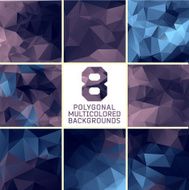 Set of abstract polygonal background N47