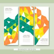trendy banner template design