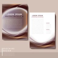 futuristic style brochure template design