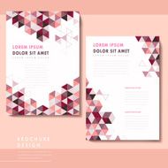 trendy brochure template design
