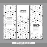 high-tech style banner template set