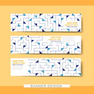 creative banner template set design