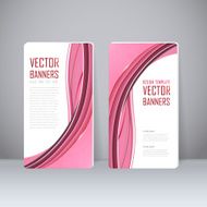 trendy banner template set design N5