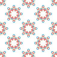 Seamless vector geometric abstract pattern Creative round shapes made of N44