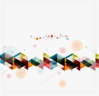 Clean colorful unusual geometric pattern design N72