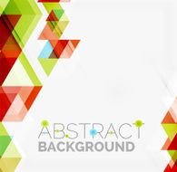 Abstract geometric background Modern overlapping triangles N220