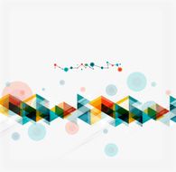 Clean colorful unusual geometric pattern design N80