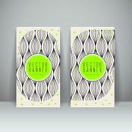 trendy banner template set design N7