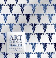 Art Deco seamless vintage wallpaper pattern N35