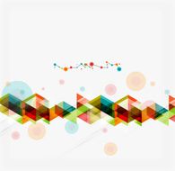 Clean colorful unusual geometric pattern design N91