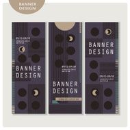 creative banner template set design N4