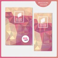 graceful brochure template design set