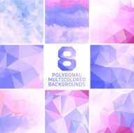 Set of abstract polygonal background N53