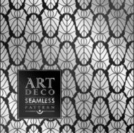 Art Deco seamless vintage wallpaper pattern N36