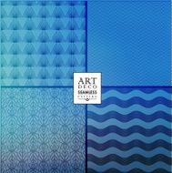 Art Deco seamless vintage wallpaper pattern N40