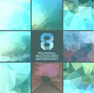 Set of abstract polygonal background N60