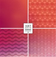 Art Deco seamless vintage wallpaper pattern N44
