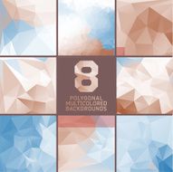 Set of abstract polygonal background N66