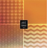 Art Deco seamless vintage wallpaper pattern N50