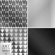 Art Deco seamless vintage wallpaper pattern N55