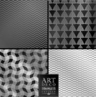 Art Deco seamless vintage wallpaper pattern N56