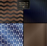 Art Deco seamless vintage wallpaper pattern N58