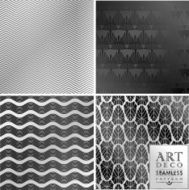 Art Deco seamless vintage wallpaper pattern N71