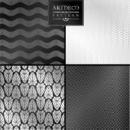 Art Deco seamless vintage wallpaper pattern N84