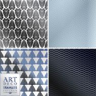 Art Deco seamless vintage wallpaper pattern N89