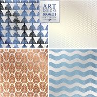 Art Deco seamless vintage wallpaper pattern N94
