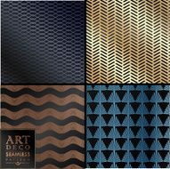 Art Deco seamless vintage wallpaper pattern N95