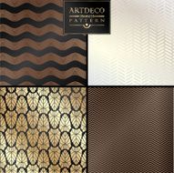 Art Deco seamless vintage wallpaper pattern N96