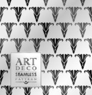 Art Deco seamless vintage wallpaper pattern N98