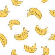 Seamless Pattern of Banana