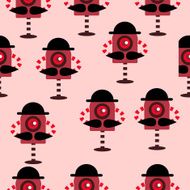 Seamless pattern of robots