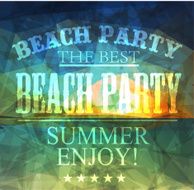 Polygonal seaside view sammer poster N24