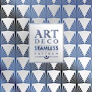 Art Deco seamless vintage wallpaper pattern N103