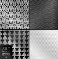 Art Deco seamless vintage wallpaper pattern N104