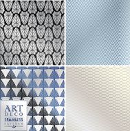 Art Deco seamless vintage wallpaper pattern N106