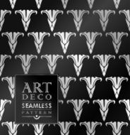 Art Deco seamless vintage wallpaper pattern N107