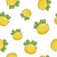 Seamless Pattern of Melon