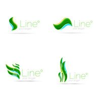 Abstract wave line icon