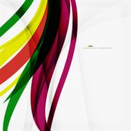 Rainbow color wave stripes