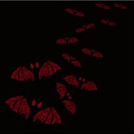 openwork pattern of bats