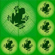vector frog pattern